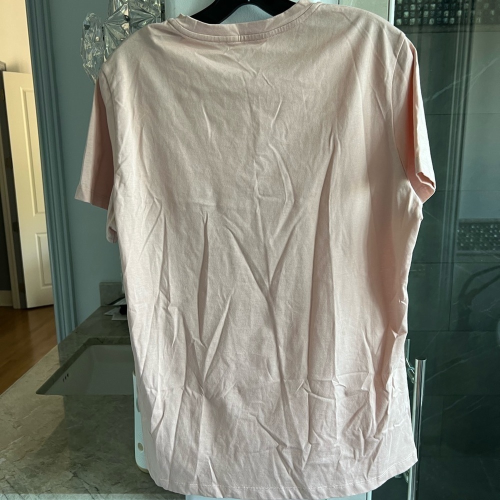 Moncler Metallic Logo Front Cotton T-Shirt - Picture 8 of 12